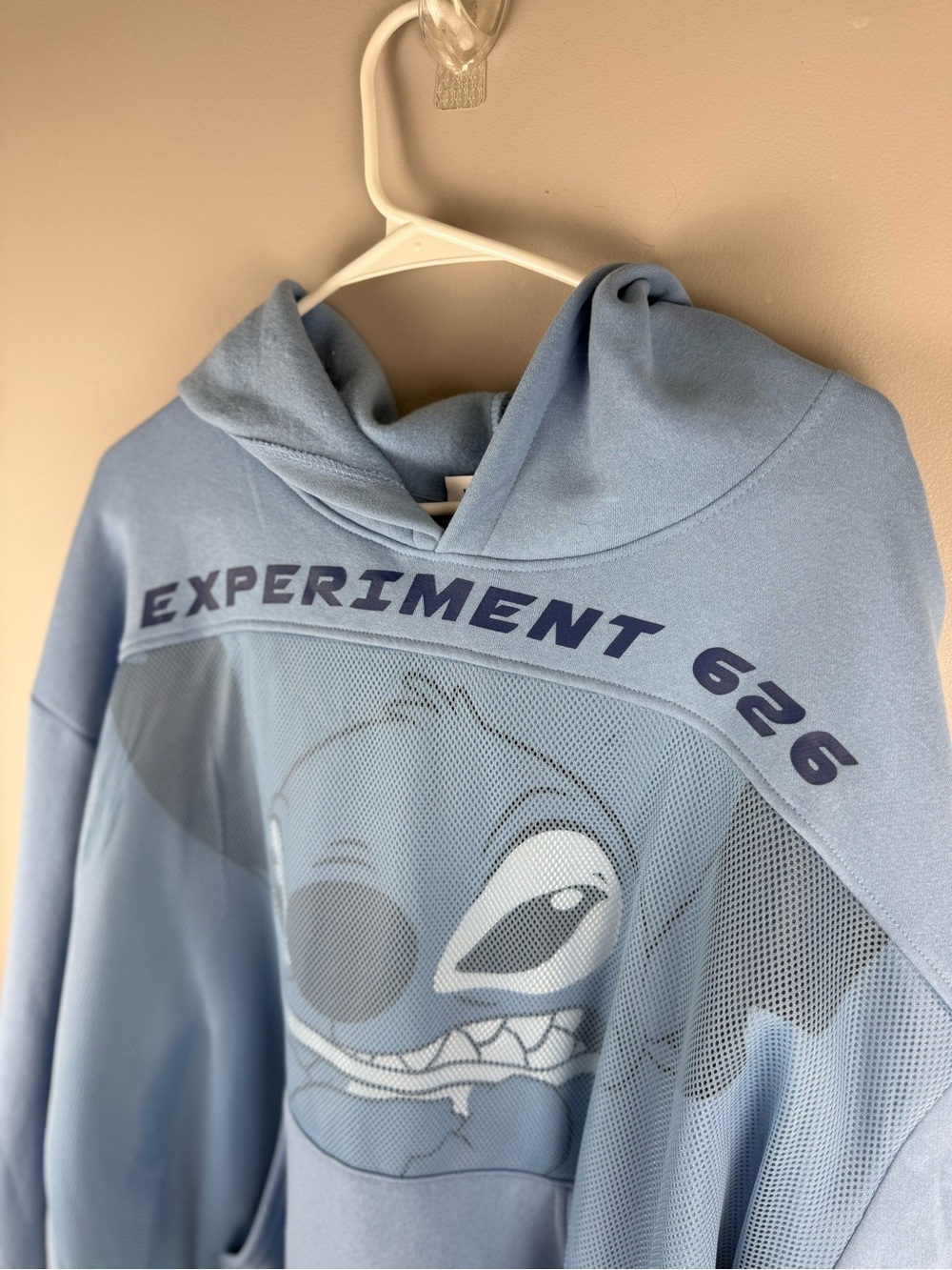 Disney Stitch Adult Unisex Long Sleeve Fleece Lined Hoodie Jacket SZ XL New